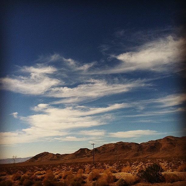 Nature Photograph - #desert #15 #vegas #driving #clouds by Loghan Call