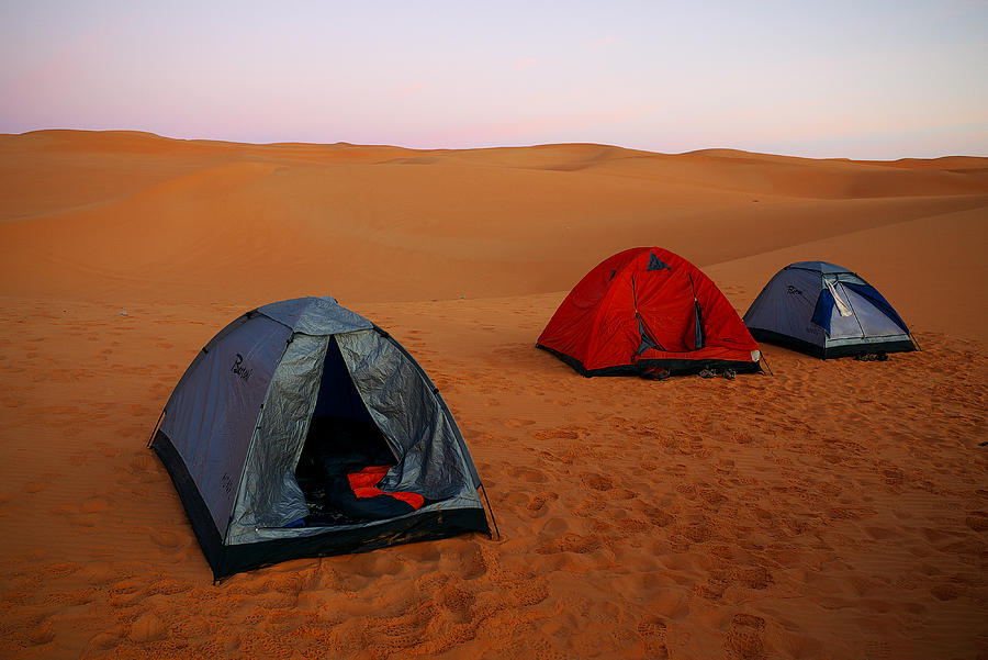 Desert camping Photograph by Ivan Slosar