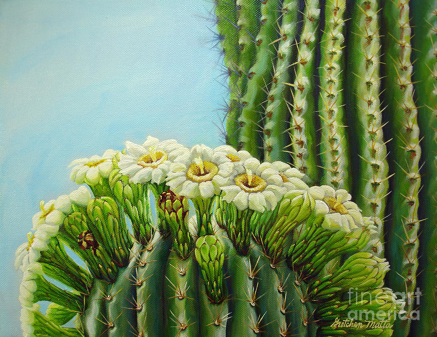 Landscape Painting - Desert Crown by Gretchen Matta Landscape Painting - Desert Crown by Gretchen Matta