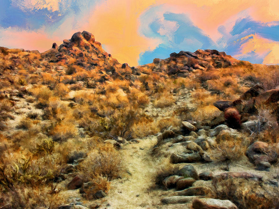 Desert Painting - Desert Dawn Glow by Dominic Piperata