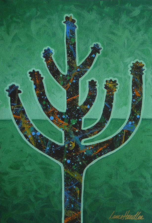 Cactus Painting - Desert Green by Lance Headlee