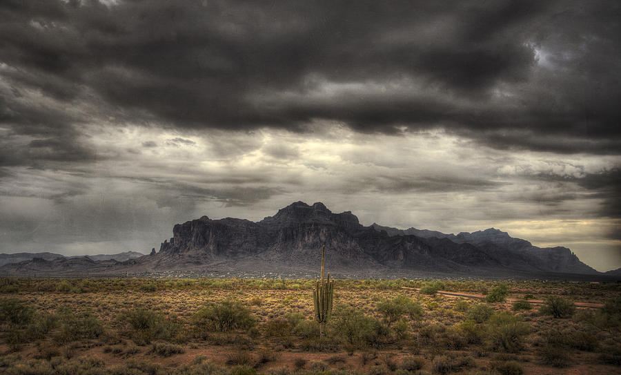 Mountain Photograph - Desert Rain  by Saija Lehtonen