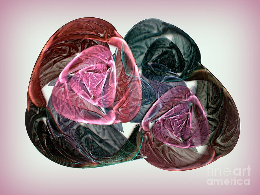 Abstract Digital Art - Desert rose by Klara Acel