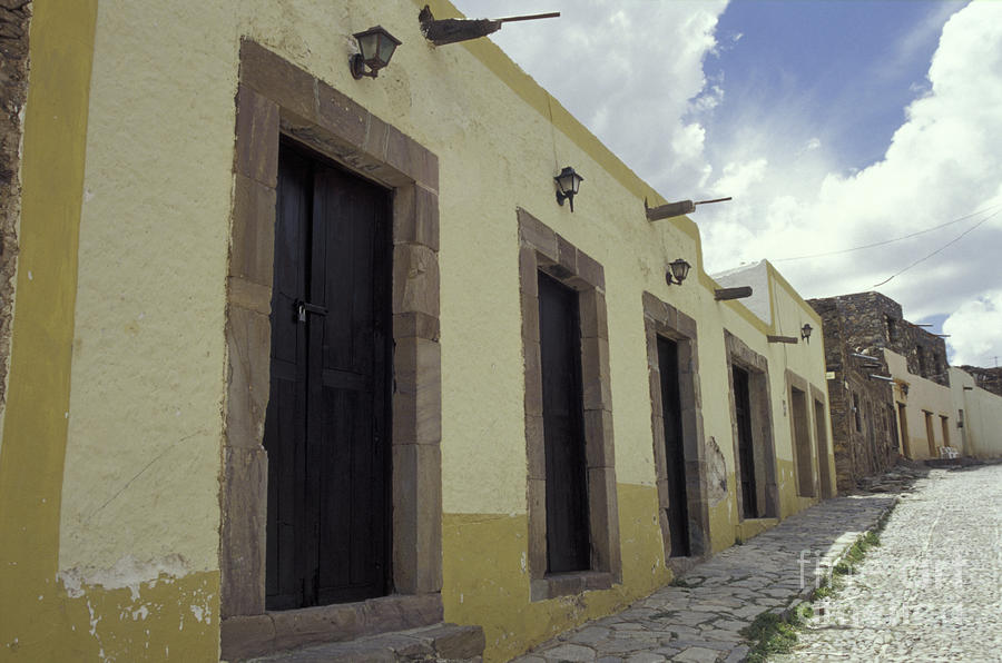 Deserted Cobblestone Street Real de Catorce Mexico Photograph by John  Mitchell