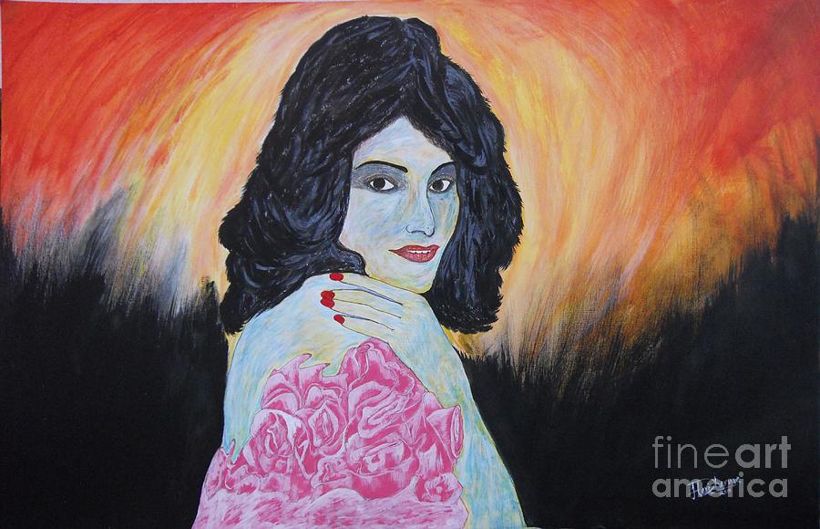 Lady Painting - Desire by Hari Om Prakash