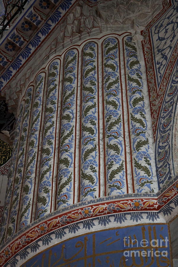 Detail Interiour Blue Mosque - Istanbul Photograph by Christiane Schulze Art And Photography