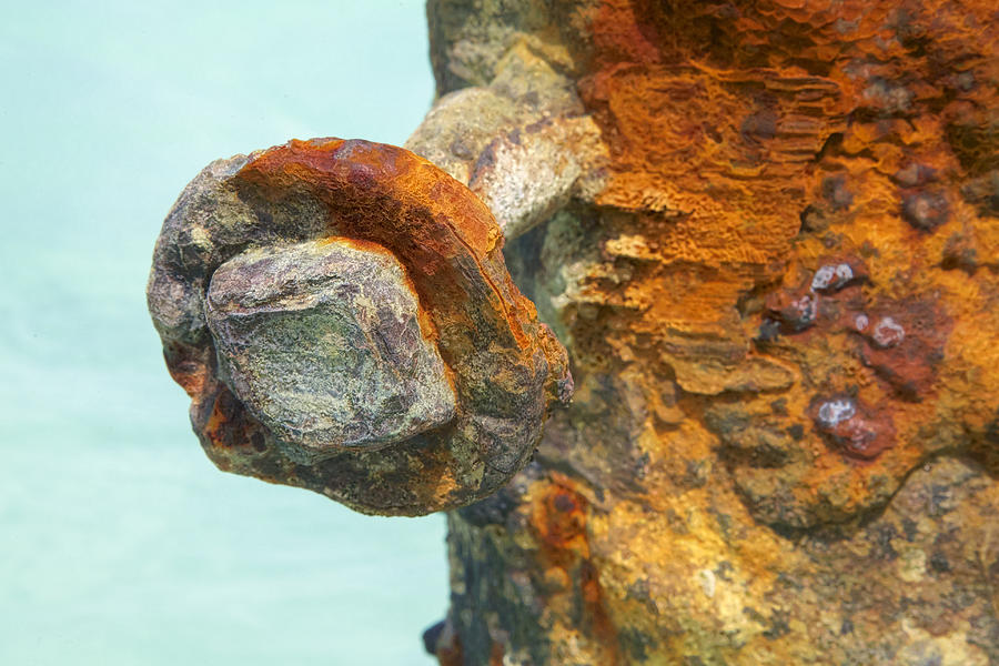 Detail of a Rusted Dock Pier IV Photograph by David Letts