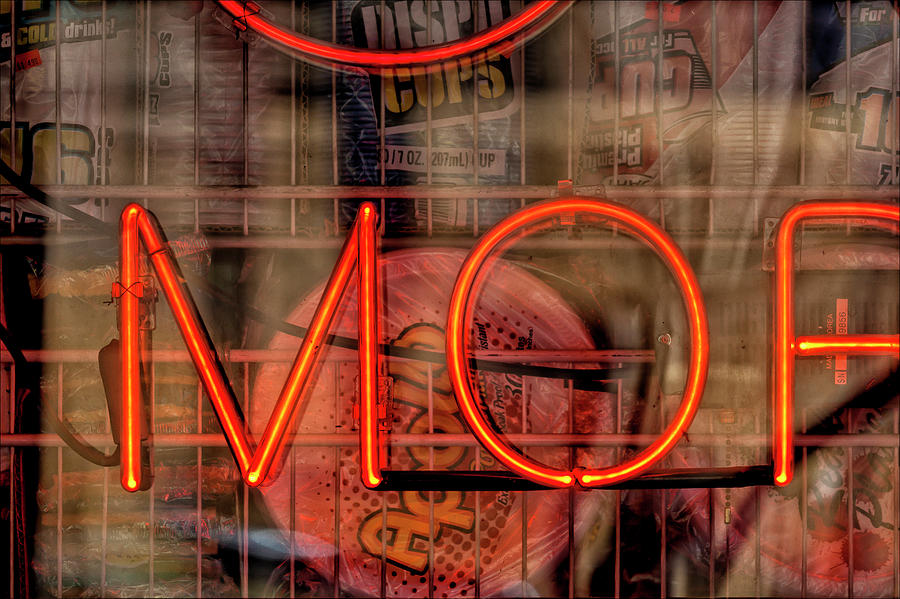 Detail of Neon Sign Photograph by Robert Ullmann