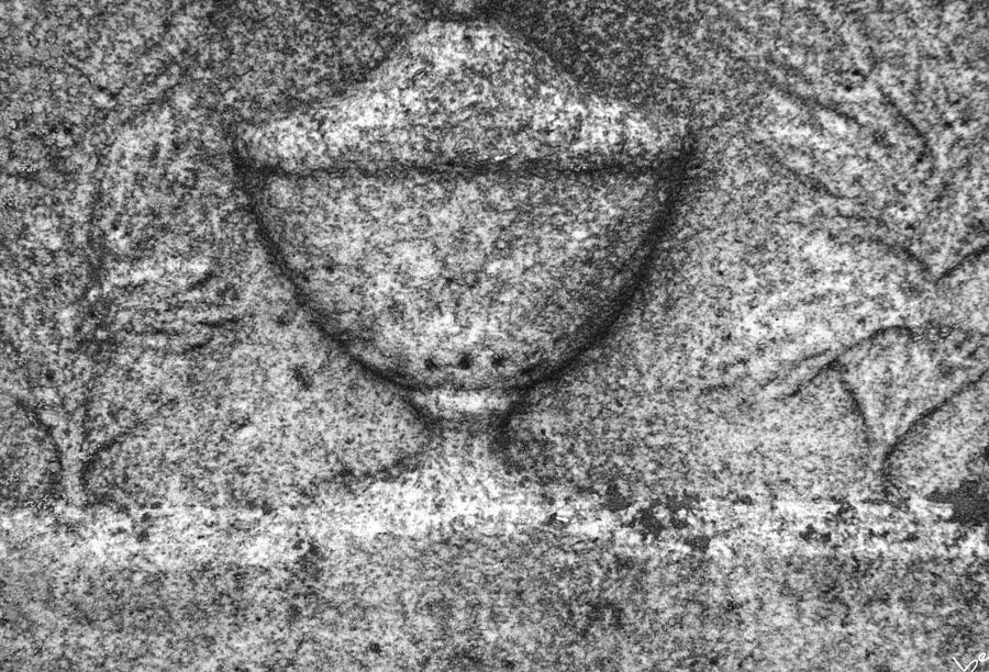 Details Of A Tombstone Photograph by Bruce Carpenter
