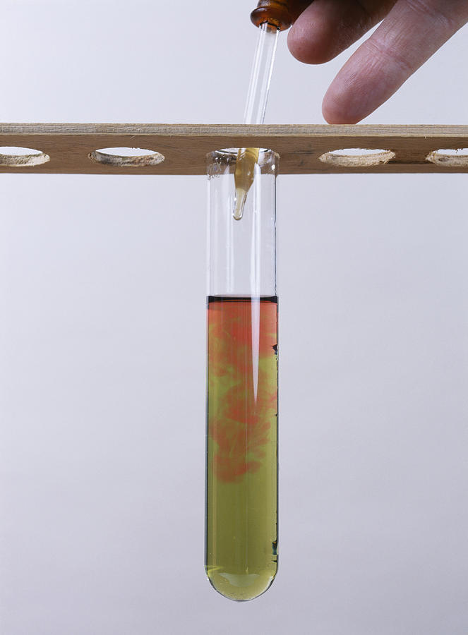Chemistry Photograph - Detecting Acid Formation by Andrew Lambert Photography