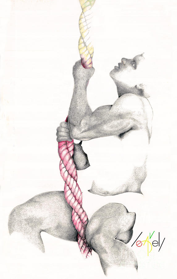 Determination Drawing by Bill Leavell - Pixels