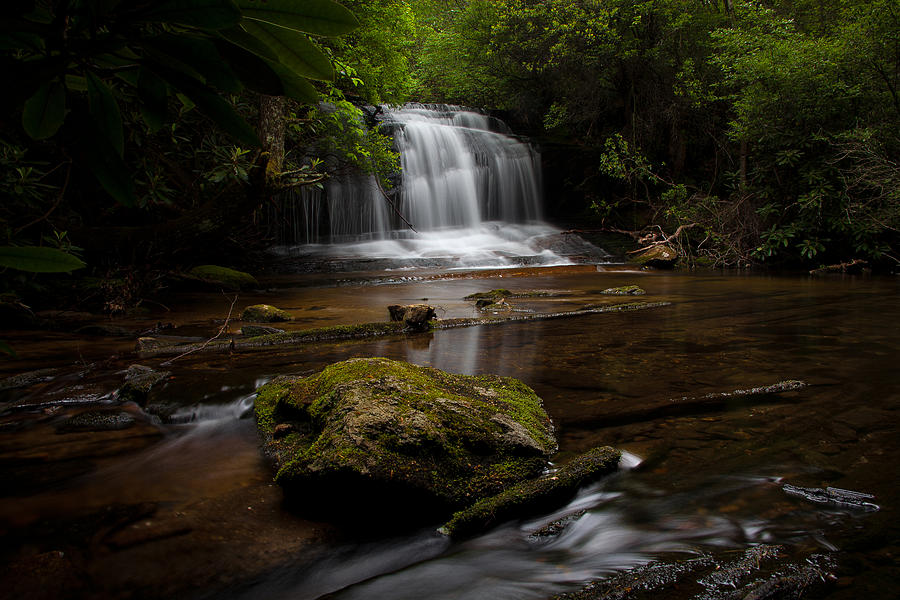 D.E.W. Falls Pisgah National Forest Photograph by Karen Lawson - Fine ...