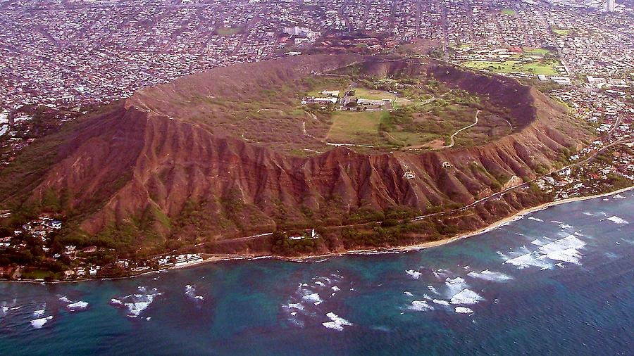 Diamond Head Crater From Above Photograph By Gwenn Dunlap - Pixels