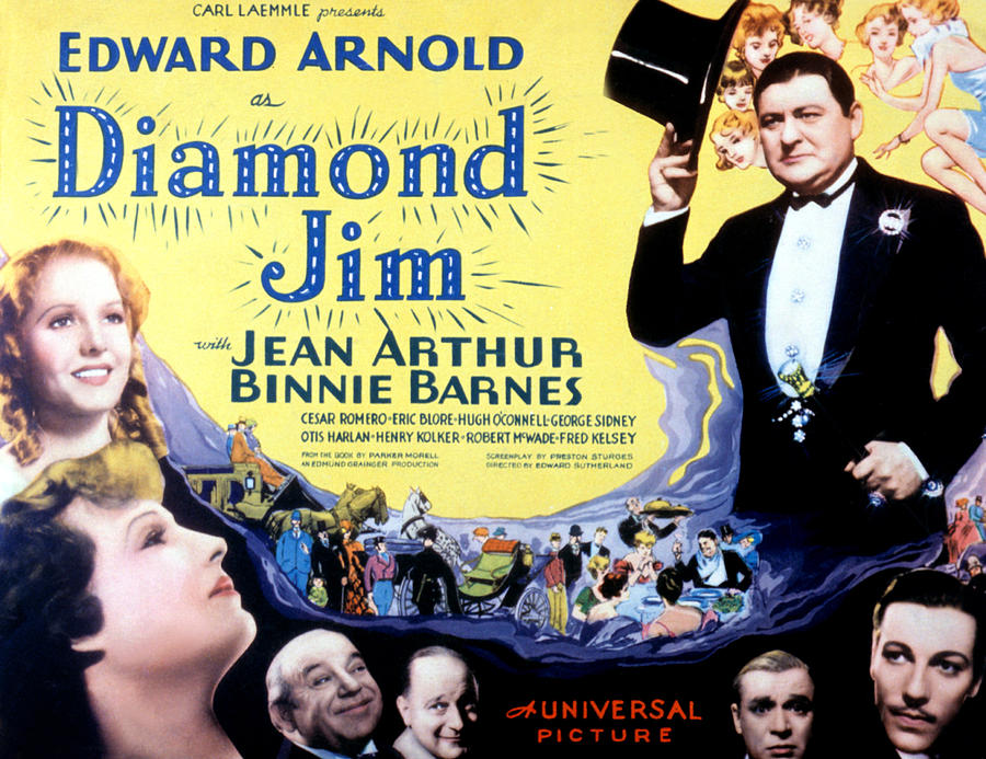 Movie Photograph - Diamond Jim, Edward Arnold, Jean by Everett