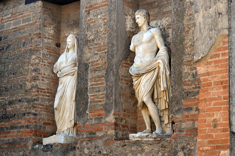 Statues Photograph - Diana And Apollo. by Terence Davis