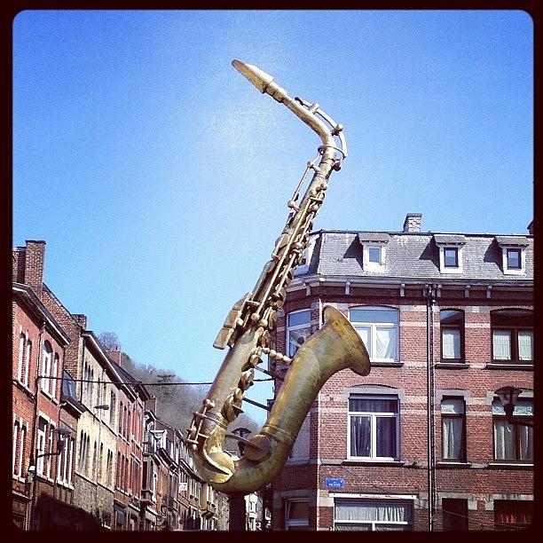 Dinant, Belgium . Home Of Adolphe Sax Photograph by Anne Marie