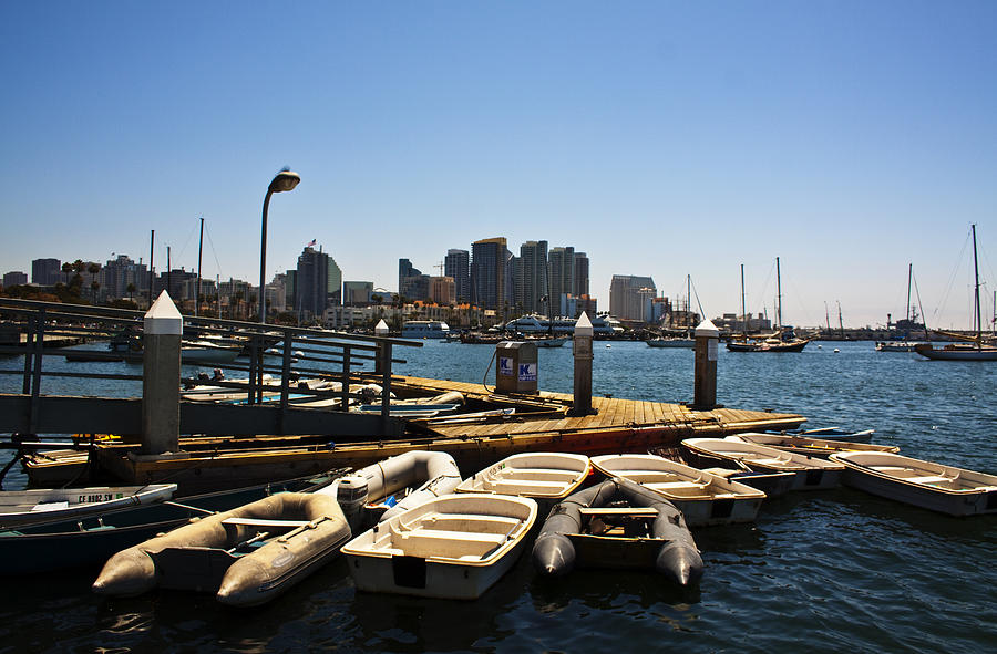 San Diego Photograph - Dinggy Dock by Jeffery Reynolds