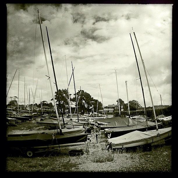 Boat Photograph - Dinghies On Hamble Riverside by Marc Gascoigne