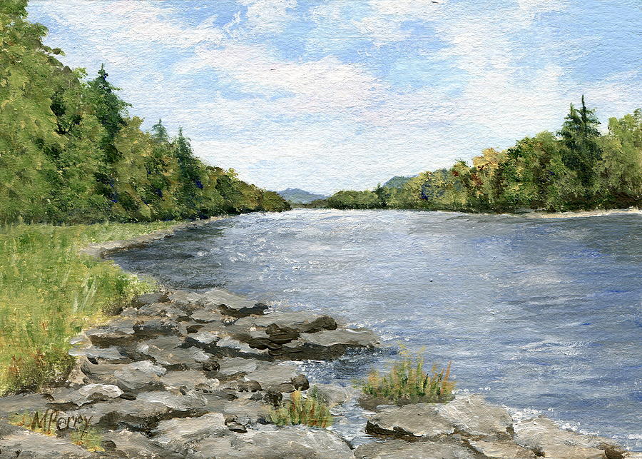 Dingmans Ferry Painting by Margie Perry