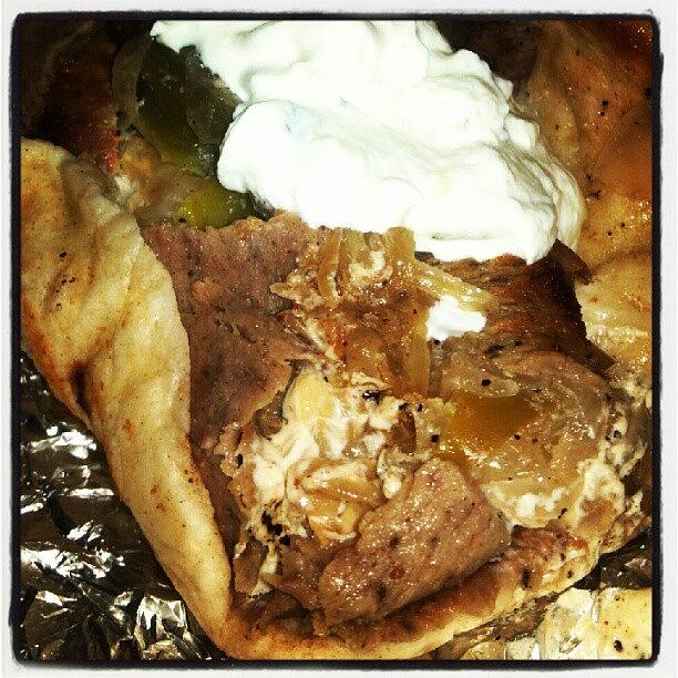 Gyro Photograph - Dinner. Super #gyro From Mr Greeks by Anne Simon