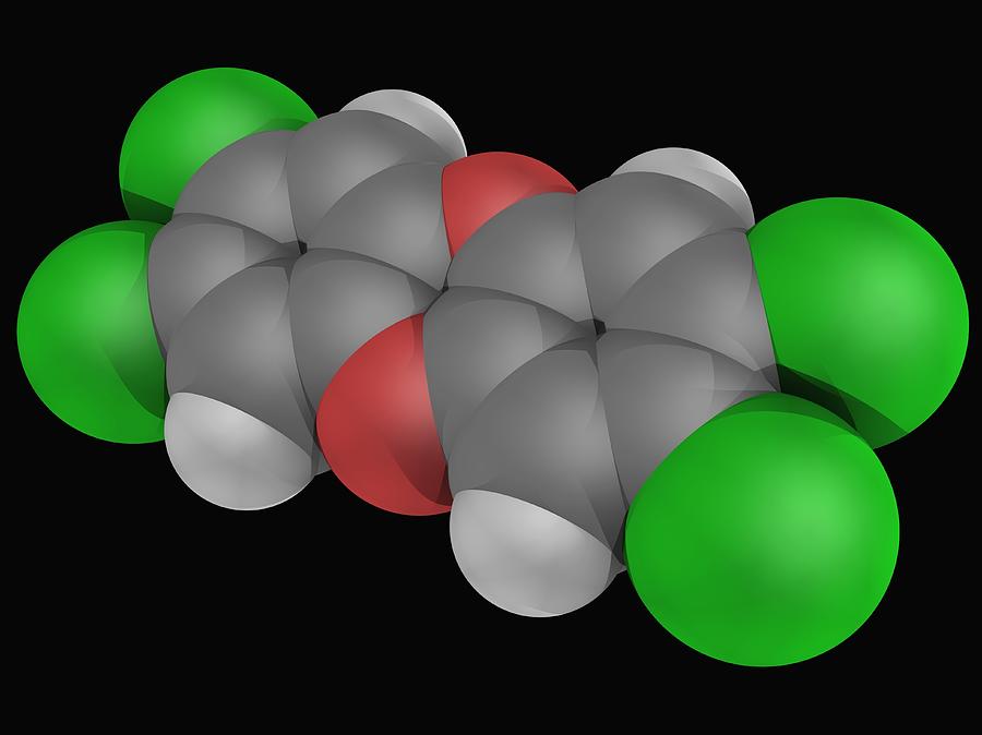 Dioxin (tcdd) Molecule Digital Art by Laguna Design