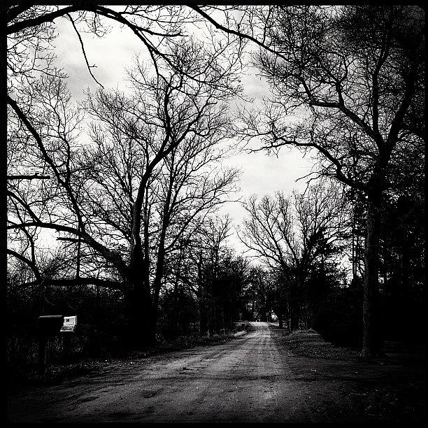 Road Photograph - #dirt #road #country #michigan #parked by Meeshi Sense