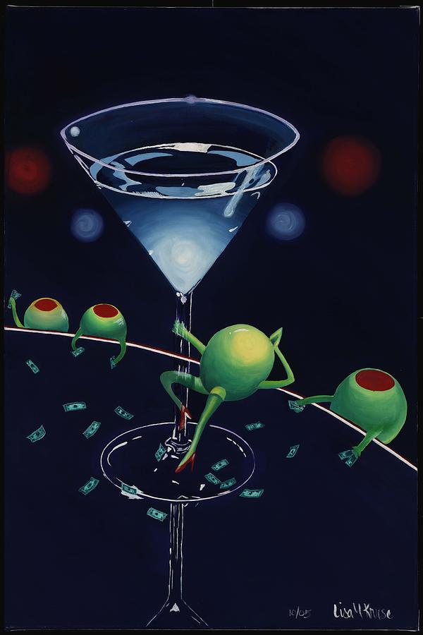 Dirty Martini Painting by Lisa Kruse - Fine Art America