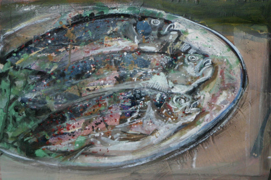 Dish of the Day Painting by Tom Smith