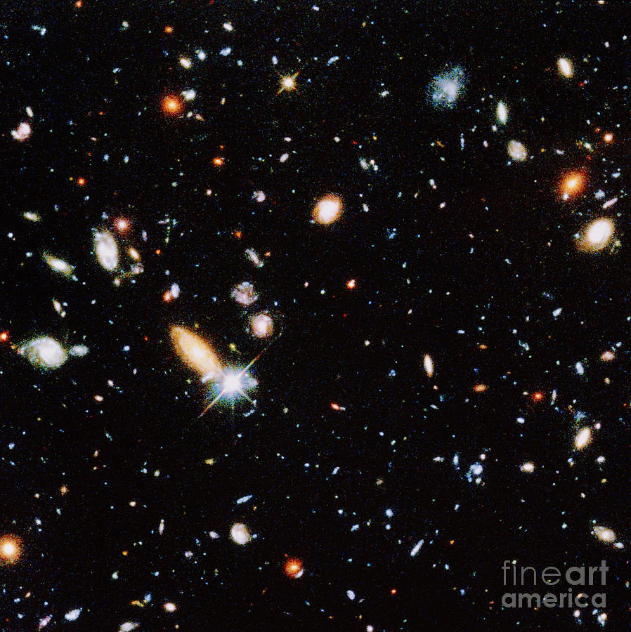 Space Photograph - Distant Galaxies by STScI/NASA/Science Source