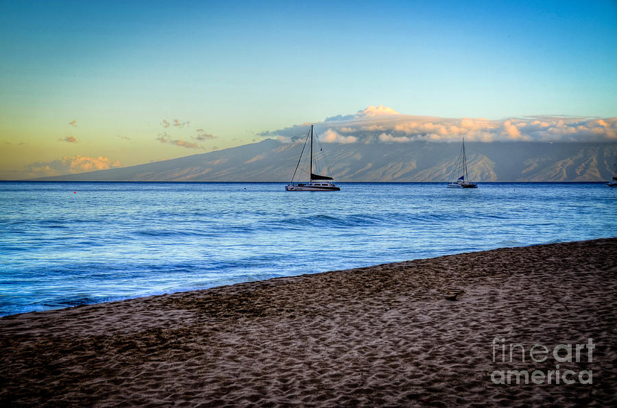 Distant Molokai  Photograph by Kelly Wade