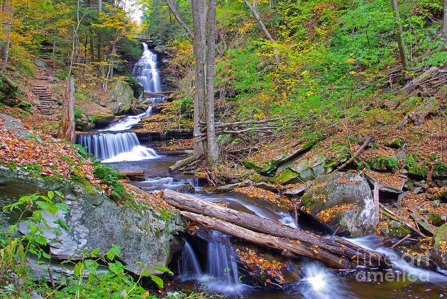 Distant Ozone Falls And Rapids In Autumn Photograph by Rich Walter