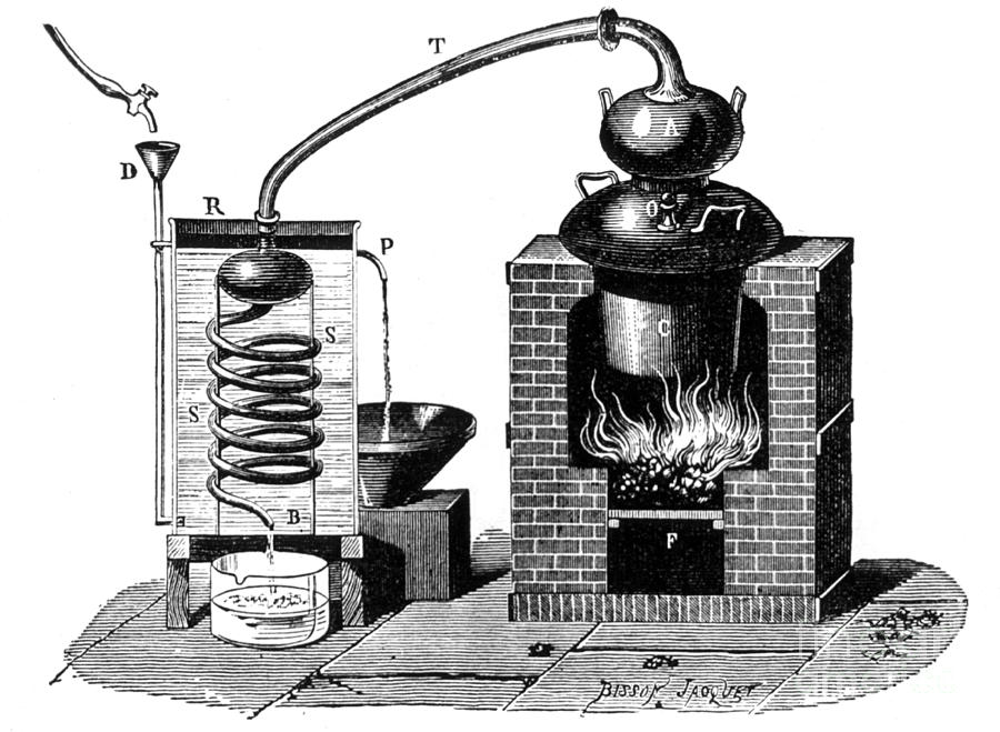 Distillation By Means Of A Metallic Photograph by Science Source