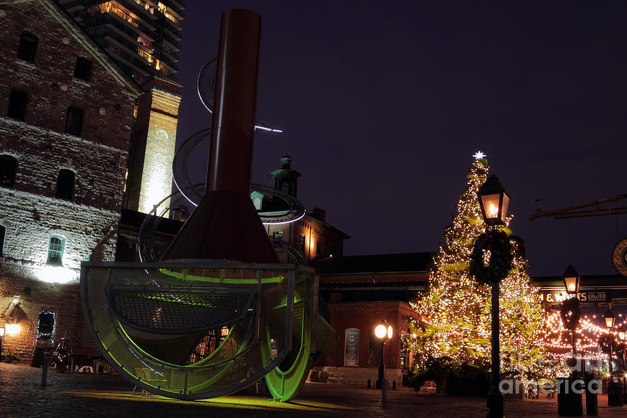 Distillery District Holiday Night Photograph by Charline Xia