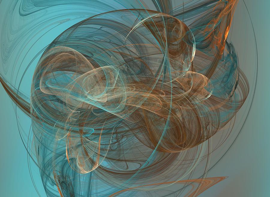 Abstract Digital Art - Distraction by Christy Leigh