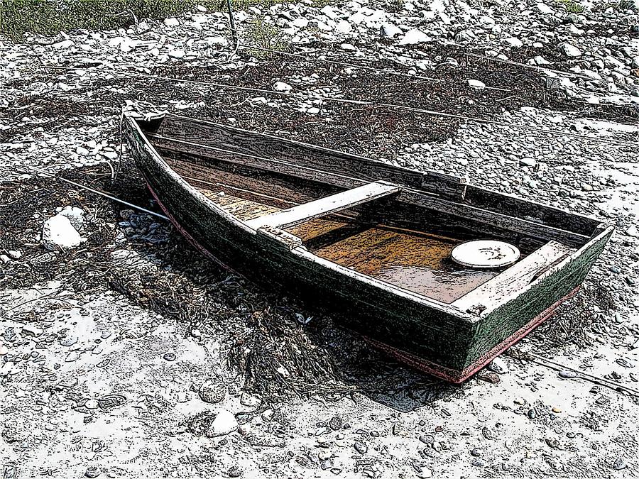 Distressed Dinghy Rye NH Photograph by Nina-Rosa Dudy