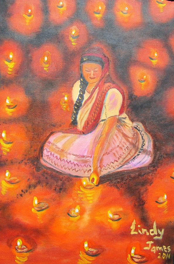 Divali Painting by Jennylynd James