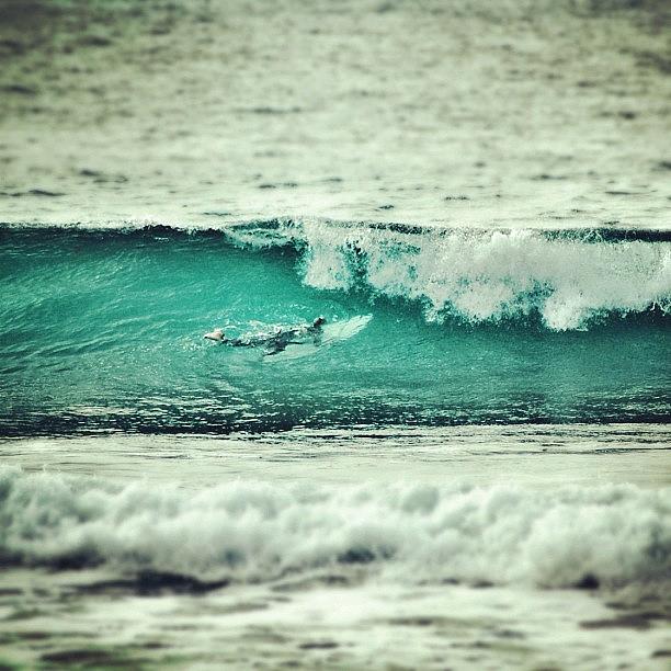 Cool Photograph - Diving Under. #surfing #beach #ocean by Loghan Call