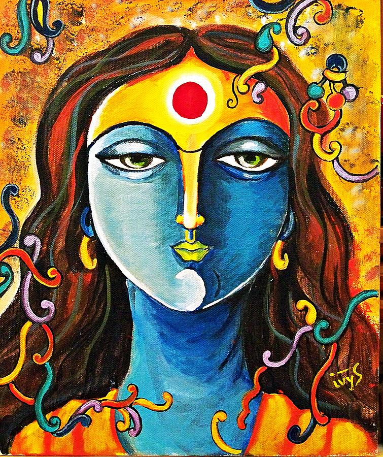 Divya Jyoti - The Divine Enlightenment Painting by Ivy Sharma | Fine ...