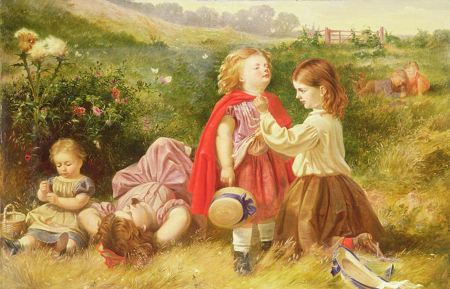 Do You Like Butter Painting by Myles Birket Foster 
