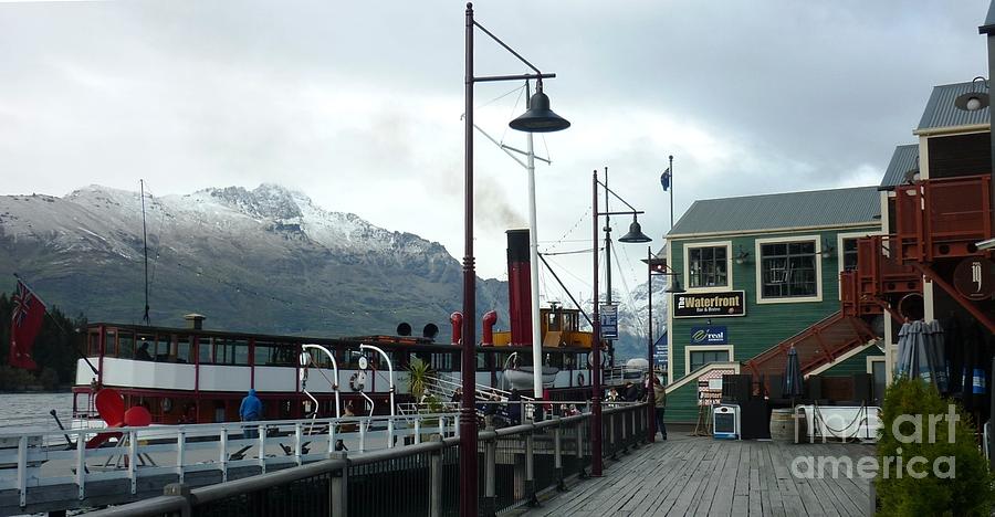 Dockside in Queenstown Photograph by Therese Alcorn
