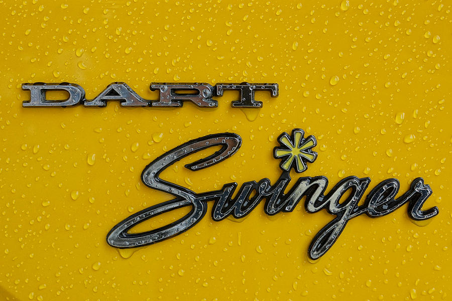 Dodge Dart Swinger Emblem Photograph by Alan Hutchins