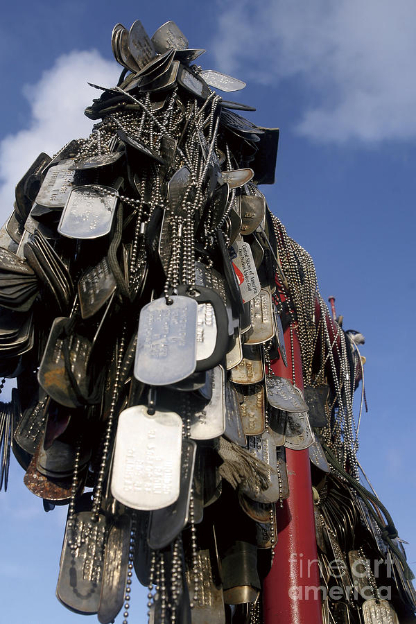 Dog Tags From Marines And Sailors Hang Photograph by Stocktrek Images
