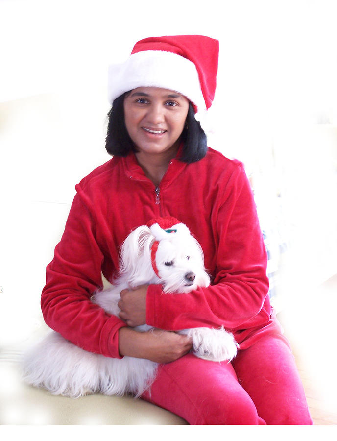 Dog Photograph - Doggie Christmas by Vijay Sharon Govender