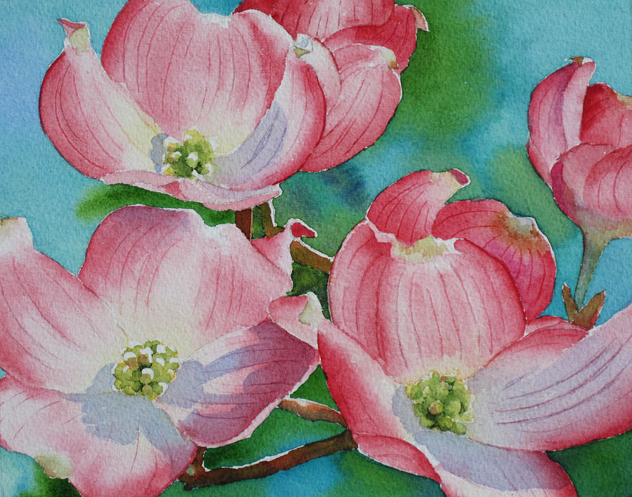 Dogwood Afternoon Painting by Judy Mercer