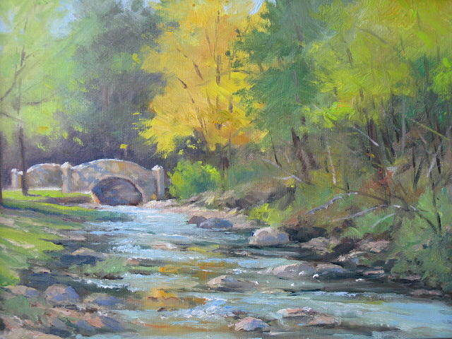 Dogwood Creek Painting by Larry Moore - Fine Art America