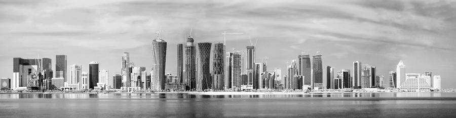 Doha Under Construction Photograph by Paul Cowan