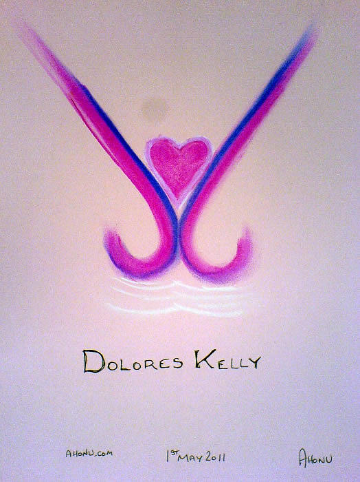 Dolores Kelly Painting by AHONU Aingeal Rose