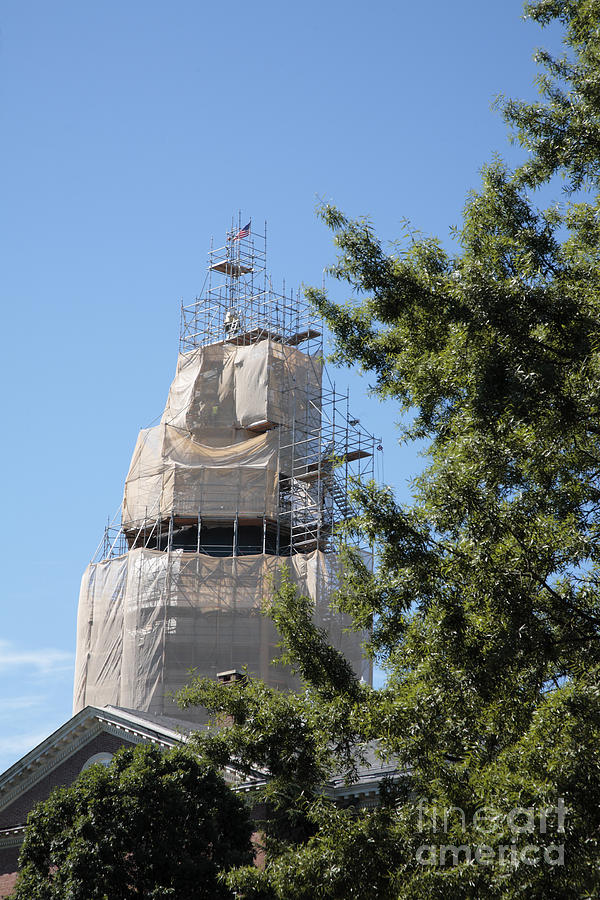 Dome of the Maryland State House in Annapolis during renovation Photograph by William Kuta