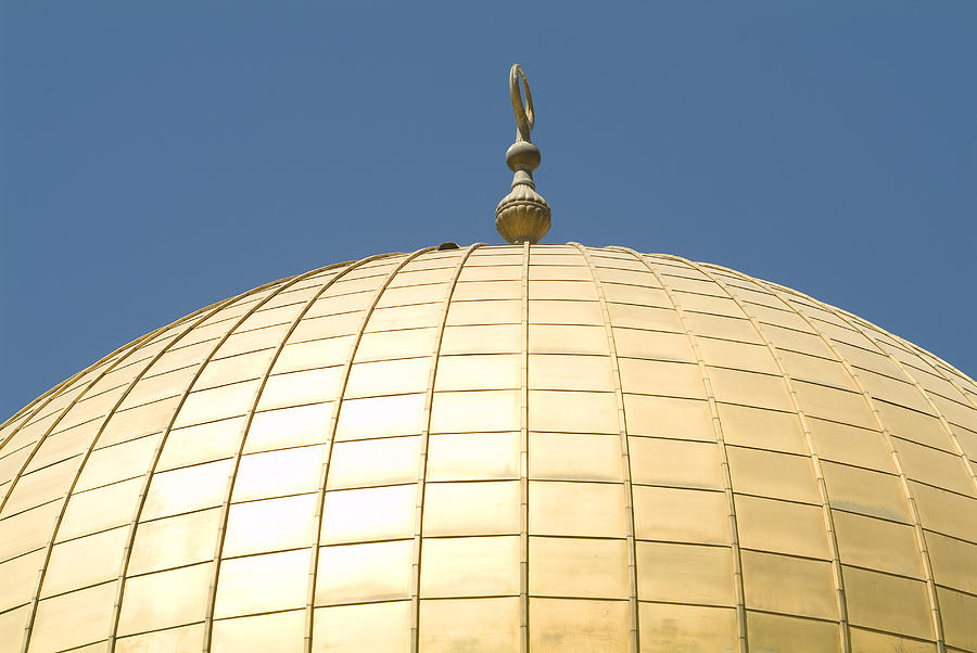 Dome Of The Rock With Its Golden Dome Photograph by Richard Nowitz