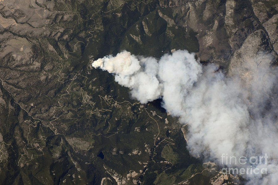 Dominic Point Fire, Montana Photograph by NASA/Science Source